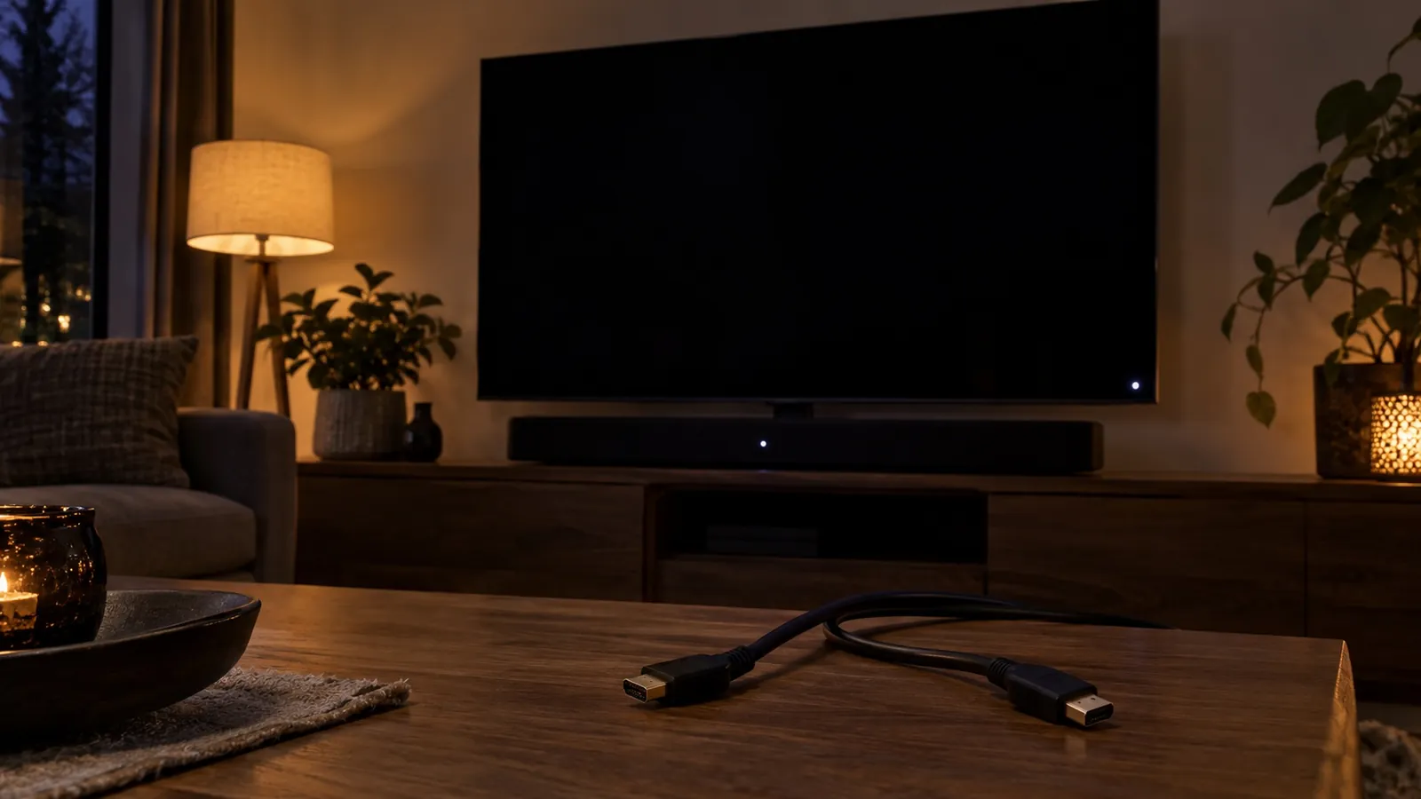J’ai le son mais pas l’image sur ma TV : câble HDMI rebranché à l’arrière d’un téléviseur