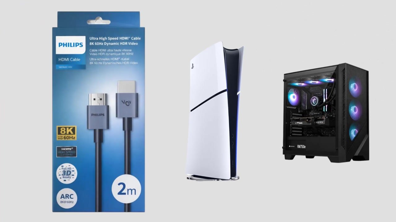 Câble HDMI 8K Ultra High Speed, PlayStation 5 et PC de jeu