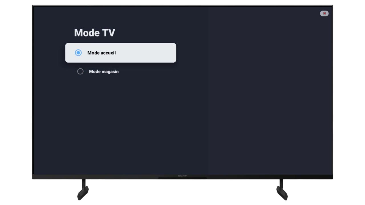 Désactivez le mode Magasin / Démo et activez le mode Accueil (Maison).